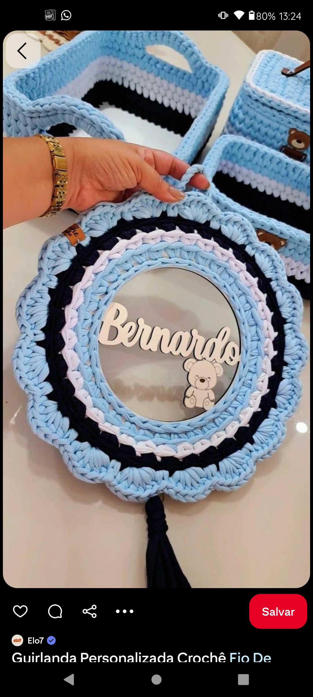 Guirlanda personalizada com nome