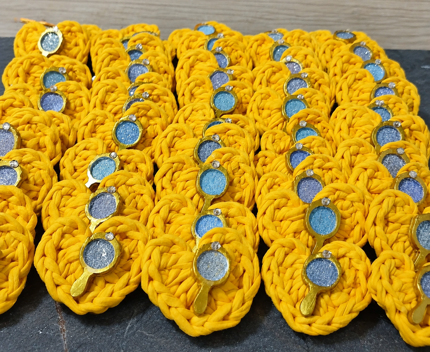 Chaveiros em.fio de malha
